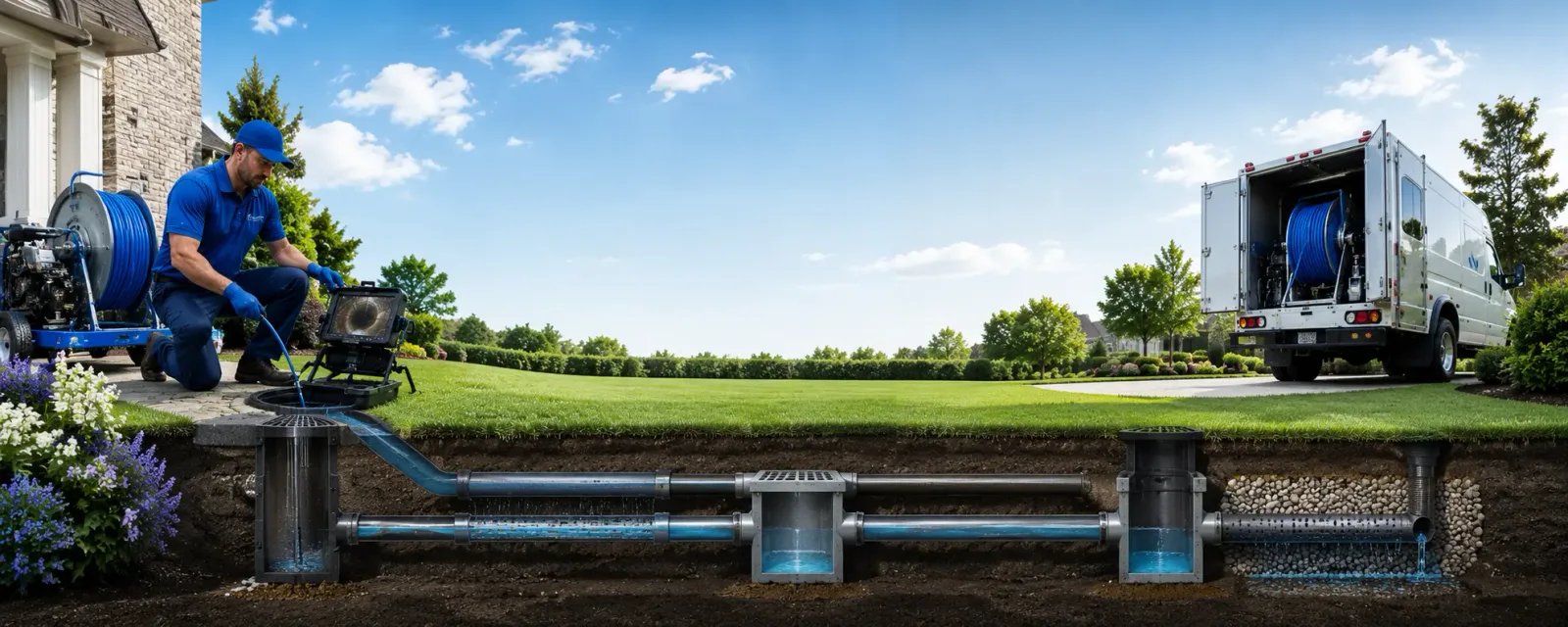 Outdoor drain cleaning information for Brookville, KS